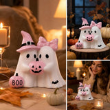 Cute Ghosted Halloween Home Decor, Halloween Ghost Decorations Gifts for Adults, Ghosts Halloween Decor for Tabletop Shelf