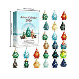 Christmas Countdown Calendar Calendar for Kids, Nativity Advent Calendar, Christmas Stuff Sea Glass Tree Ornament 24 Days