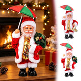 Christmas Handstand Santa Statue Decor, Upside down Rotating Santa Claus Animated Christmas Decorations, Cute Christmas Table Decor