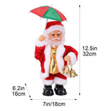 Christmas Handstand Santa Statue Decor, Upside down Rotating Santa Claus Animated Christmas Decorations, Cute Christmas Table Decor
