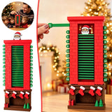 24-Day Santa Chimney Christmas Advent Calendar 2026 Kids, Mechanical Reusable Advent Calendar with Pull Tab Design, Fireplace Decor Kids Calendar