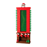 24-Day Santa Chimney Christmas Advent Calendar 2026 Kids, Mechanical Reusable Advent Calendar with Pull Tab Design, Fireplace Decor Kids Calendar