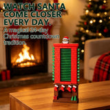 24-Day Santa Chimney Christmas Advent Calendar 2026 Kids, Mechanical Reusable Advent Calendar with Pull Tab Design, Fireplace Decor Kids Calendar
