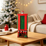 24-Day Santa Chimney Christmas Advent Calendar 2026 Kids, Mechanical Reusable Advent Calendar with Pull Tab Design, Fireplace Decor Kids Calendar