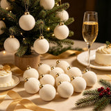 15PCS Clearance! Wine Jumbo Ball Shatterproof Christmas Ornament, Velvet Christmas Tree Balls Decorative Hanging Ornaments, Christmas Decorations
