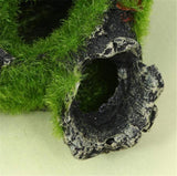 Resin artificial fish tank decoration, small-sized driftwood aquarium landscape with moss decoration