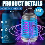 LED Electric Shock Mosquito Lamp Outdoor USB Charging Lighting Mosquito Catcher Home Silent Mosquito Repellent
