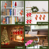 6 Pack Christmas Stocking Holders Metal Lightweight Adjustable Stocking Holder No-Slip Stocking Hangers for Christmas Party