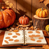 Fall Glitter Table Confetti, Maple Leaf Pumpkin Pilgrim Hat Scatter for Thanksgiving Harvest Party Table Diy Crafts Home Decor, 100Pcs Gold