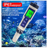 PH Meter & TDS Meter Digital Water Tester 5 in 1 Salinity Tester PH Temp EC and TDS Meter,PH Meter for Water with LCD Backlit,Water Testing Kits for Drinking Water,