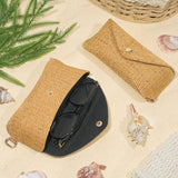 2pcs Sunglasses Case Hard Shell Glasses Eyeglass Travel Pouch Women Men Eyewear Organizer Holder with Clip（apricot）