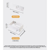 2 pack Foldable Trash Bag Holder, Hanging Waste Garbage Can Rack Closure Waste Bag Hanger Racks with Fixing Snap for Kitchen Cabinets Doors