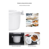 Microwave Rice Cooker - Non-Stick Microwave Steamer, 1.8L Container Perfect for Small Kitchens, Dorms, Singles & Quick Meals (1.8L)