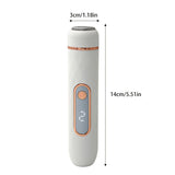 Electric Foot File, Automatic Callus Remover, Rechargeable Portable Pedicure Device with Replaceable Heads for Cracked Heels pink color