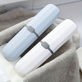 1pc Multifunctional Portable Travel Toothbrush Storage Box, Lightweight Gargle Cup & Toothpaste Holder for Travel, Home, Business & Camping White