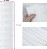 Christmas Table Runner, Faux Fur Table Runner Winter Snowy Soft Elegant White Table Runner for Christmas Table Decorations Bed Cabinet Shelf