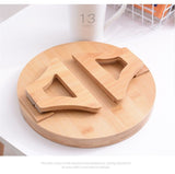 Sofa Arm Clip Tray, Side Table for Remote Controls/Drinks/Gamepads Holder Sofa Wooden High-End Sofa Disc Cozy Sofa Armrest (Bamboo)
