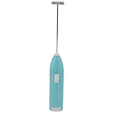 Blue electric milk frother handheld coffee stirrer, portable milk frother, suitable for lattes, cappuccinos, and home use as a whipping iron/whip.