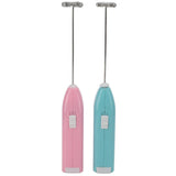 Green electric milk frother, handheld coffee stirrer, portable milk frother, suitable for lattes, cappuccinos, and home use as a whipping iron/whip.