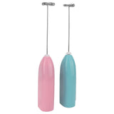 Black electric milk frother, handheld coffee stirrer, portable milk frother, suitable for lattes, cappuccinos, and home use as a whipping iron/whip.