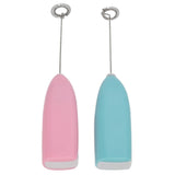 Black electric milk frother, handheld coffee stirrer, portable milk frother, suitable for lattes, cappuccinos, and home use as a whipping iron/whip.