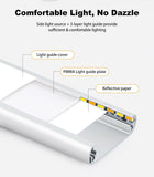 40cm silver LED light strip, wireless magnetic under-cabinet lighting, USB rechargeable, suitable for wardrobes, kitchens, and hallways.