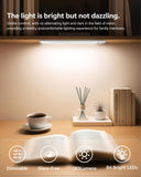 60cm black LED strip, wireless magnetic under-cabinet lighting, USB rechargeable, suitable for wardrobes, kitchens, and hallways.