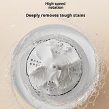 Blue portable mini washing machine, suitable for underwear, socks, baby clothes - rechargeable cordless compact washing machine, suitable for small loads, travel and dormitory use - USB rechargeable home/apartment washing machine