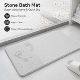 Dark gray premium pure cotton bathroom mat, ultra-soft, absorbent, quick-drying bathroom rug, non-slip, washable bathroom mat(60cm*40cm)