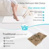 High-quality white pure cotton bathroom mat, ultra-soft, absorbent, quick-drying bathroom rug, non-slip, washable bathroom mat(40cm*30cm)