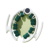 Green leg massage roller clip, calf muscle relaxation and shaping tool, yoga fitness leg trainer, leg muscle relaxation and slimming device.