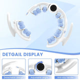 Blue leg massage roller clip, calf muscle relaxation and shaping tool, yoga fitness leg trainer, leg muscle relaxation and slimming device.