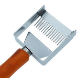 NNEDSZ Uncapping Fork Iron Honeycomb Honey Scraper Wooden Handle Beekeeping Tools