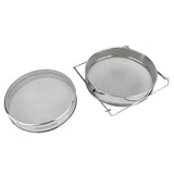 NNEDSZ Stainless Steel Double-layer Bee Honey Sieve Filtration, Strainer Honey Harvesting Tool