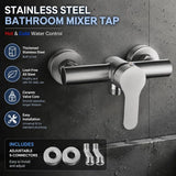Heartwarming Bathroom Upgrade Present, Stainless Hot Cold Mix Tap Control Fittings, Downward Shower Style Complete Accessories