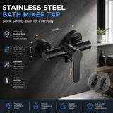 Warm Daily Essential Token Stainless Hot Cold Mixing Valve, Electroplated Shower Full Matching Parts