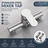 Premium Bathroom Keepsake Gift Stainless Steel Hot Cold Mix Tap, Matte Black Shower Complete Accessory Kit