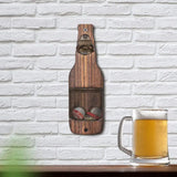 Wall Mounted Beer Bottle Opener With Cap Storage Basket, Creative Hanging Bottle Opener, Decor for Kitchen & Bar Counter, Charcoal Finish, Christmas Halloween Bar Decor Gift