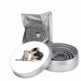 Green Tin Flea Tick Mosquito Repellent Collar 62cm Cut-to-Size Adjustable for Cats & Dogs Home Outdoor