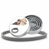 Grey 38cm Small Tin Flea & Tick Collar Cats Small Dogs Water Resistant Eco Safe Long Acting Mosquito Barrier Halloween Outdoor