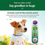 Clip Buckle Dog Neckband 65cm Blue Tin Can 8 Months Flea Tick & Mosquito Defence Cut-to-Fit Allergy-Free Outdoor Walks