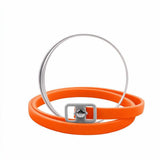 65cm Orange Dog Repellent Strap Round Tin Case Keeps Fleas Ticks Larvae Away 8 Months Metal Buckle Fastening Odour-Free Yard Walks