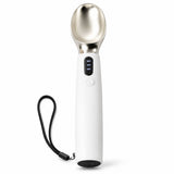 Rechargeable Smart Heated Ice Cream Scoop, 3 Temperature Settings for Quick Scooping, Zinc Alloy Head with Silicone Handle, Type-C Charging, Essential Home Dessert Tool./PINK