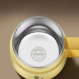 600ML Multi-Functional Mug, Three Drinking Modes: Direct Drink, Straw, Open Mouth, Bottom Storage for Folding Spoon, 304 Stainless Steel Inner Liner – A Must-Have Hydration Tool for Lazy People./Taro color