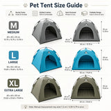 【Portable Foldable Pet Tent】Made of wear-resistant & water-resistant Oxford cloth with thickened quilted mat and sturdy frame. Ideal for indoor & outdoor use, a cozy private den for cats and small dogs.(pink .XL)