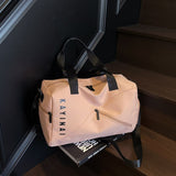 KAYINAI Travel Bag: 20-35L Spacious Storage, Independent Shoe Compartment for Dry/Wet Separation, Lightweight Hand-Carry/Crossbody 2-in-1./khaki