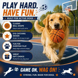 Pet squeaky ball toy, knitted basketball design, built-in BB squeaker, 8cm lightweight durable chew, perfect for all dog breeds, indoor & outdoor interactive play, essential for pet bonding.