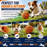 Pet squeaky ball toy, knitted basketball design, built-in BB squeaker, 8cm lightweight durable chew, perfect for all dog breeds, indoor & outdoor interactive play, essential for pet bonding.