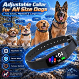 Smart no-shock anti-bark collar, humane beep & vibration training, intelligent anti-interference, 3 modes & 5 sensitivity levels, adjustable 11-30 inches, fits all dog sizes, perfect for multiple occasions.*black