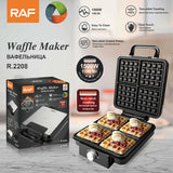 RAF Waffle Maker, four-grid large capacity, crispy outside and soft inside, easy new baking experience.